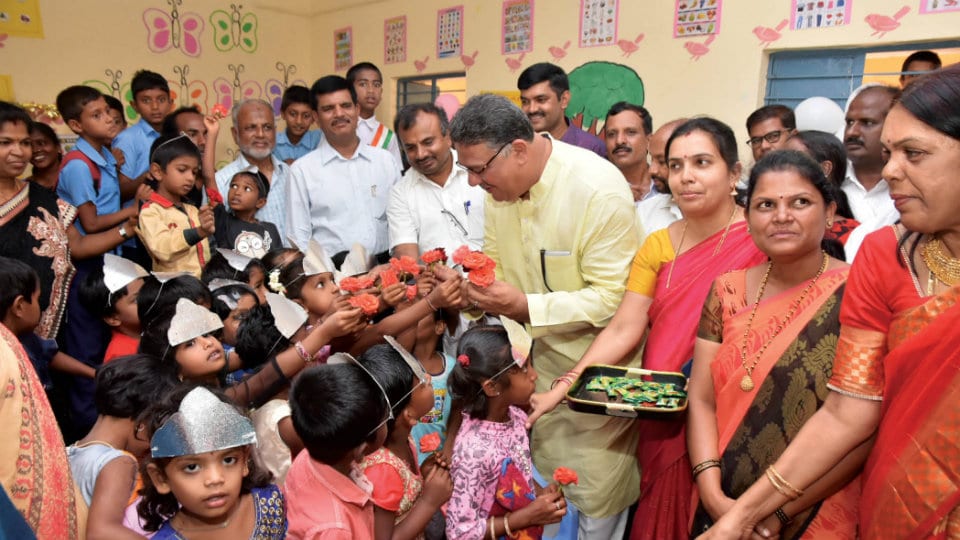 MLA Tanveer Sait inaugurates  Karnataka Public School in Mysuru