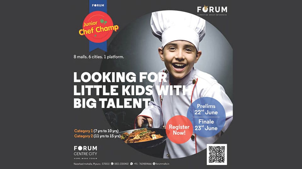 Calling kids to showcase cooking talent at Forum