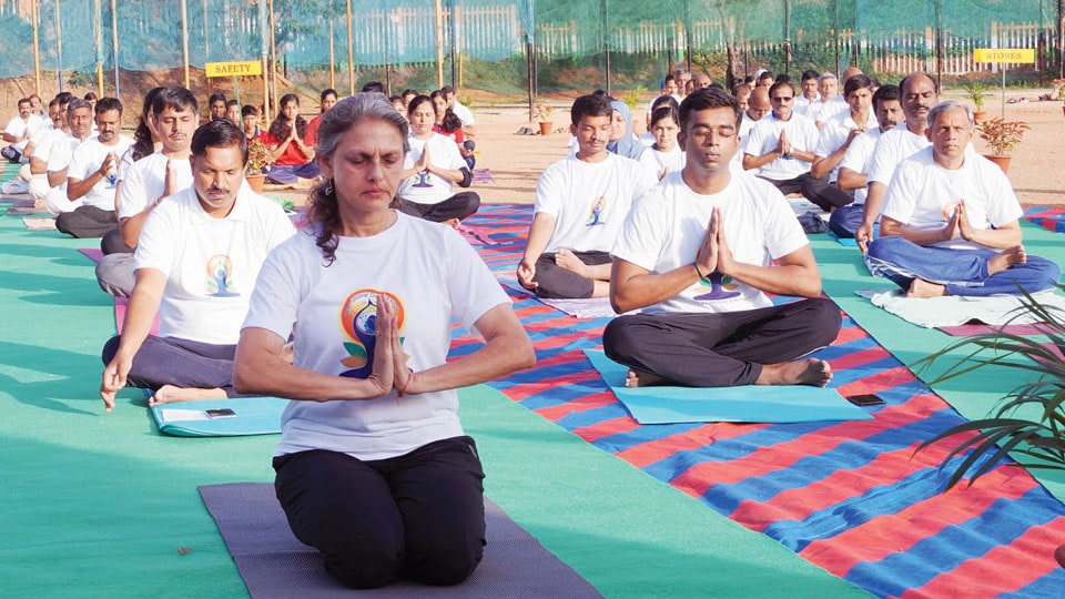 Yoga Day at Railway Sports Grounds