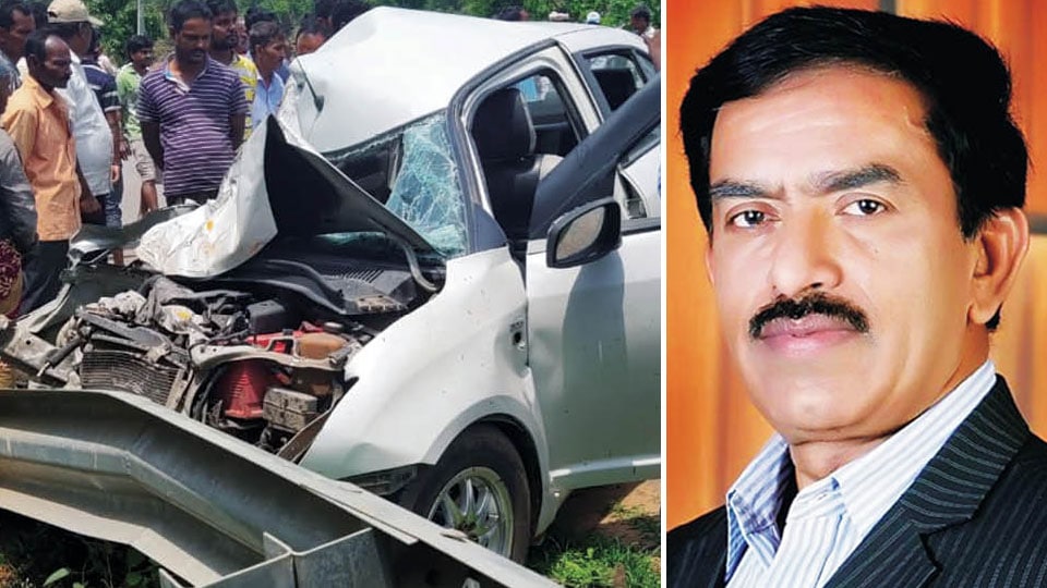 Retired AC dies in road accident