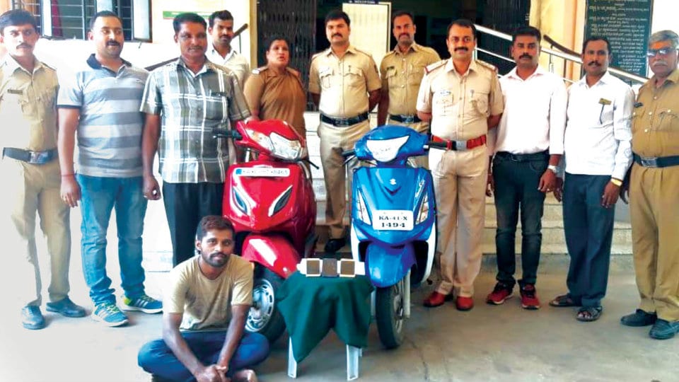 Operation Fast Track: Two-wheeler lifter, mobile phone thief arrested
