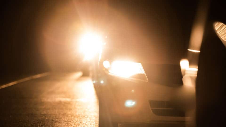 Check use of high beam lights within city limits