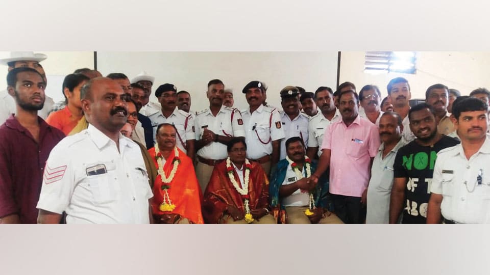 Traffic Police personnel felicitated