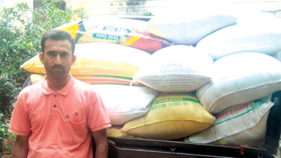 Two arrested for illegal storage and transportation of Anna Bhagya rice