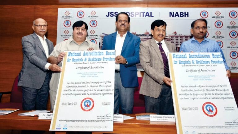 Jss Hospital Gets Nabh Accreditation Star Of Mysore