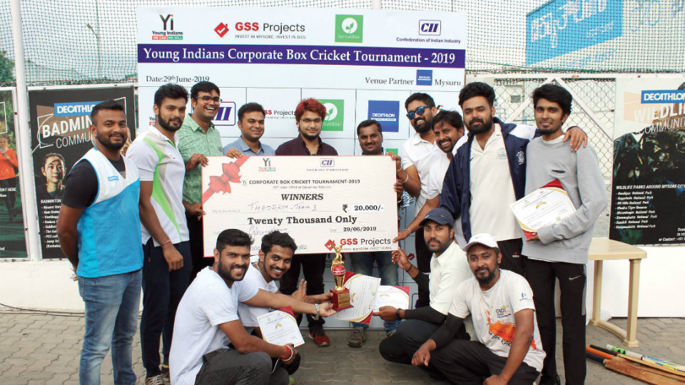 Winners of Yi Mysuru’s Corporate Box Cricket Tournament
