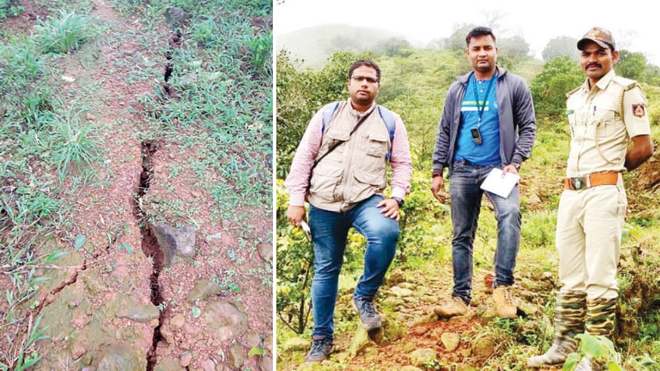 After cracks at Ayyappa Swamy Betta in Virajpet… Cracks in Brahmagiri Hill worries people of Kodagu