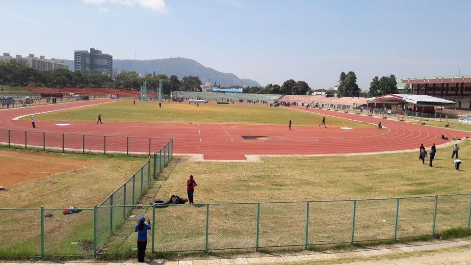 District-level Yuvajana Mela at Chamundi Vihar Stadium on Mar. 2