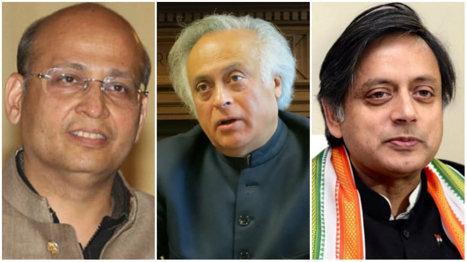 Singhvi, Shashi Tharoor back Jairam Ramesh: ‘Demonising PM Modi wrong’