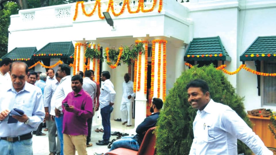 MP Pratap Simha’s renovated office in city inaugurated