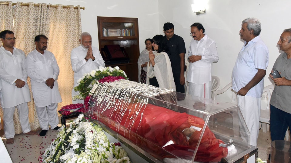 World condoles Sushma Swaraj’s death