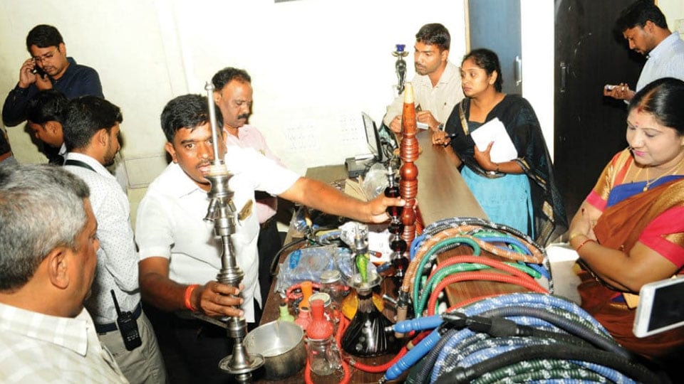 Hookah bars raided: Equipment seized, Rs.62,000 fine collected