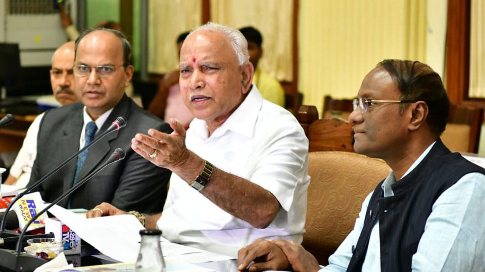 CM Yediyurappa warns of action against lethargic officials