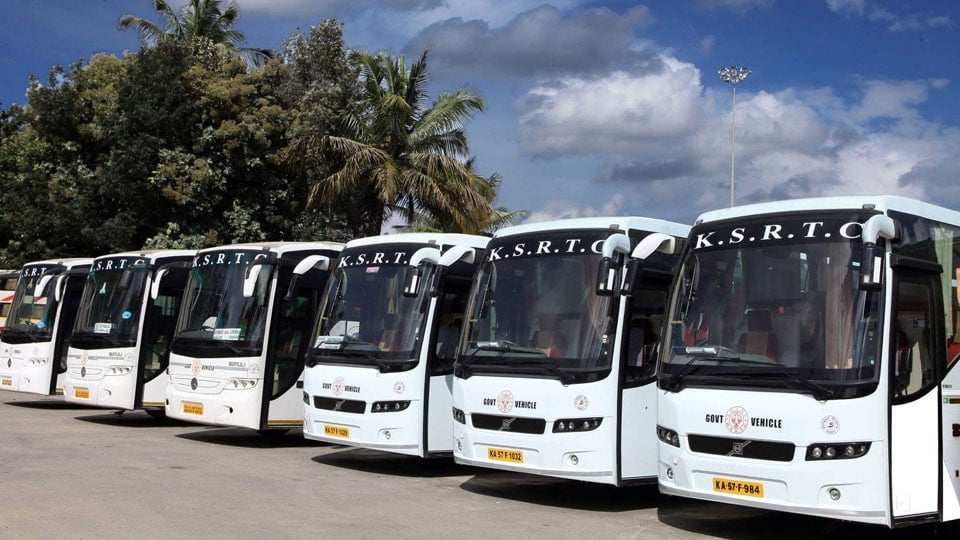 KSRTC introduces Volvo buses to Malavalli and Kushalnagar