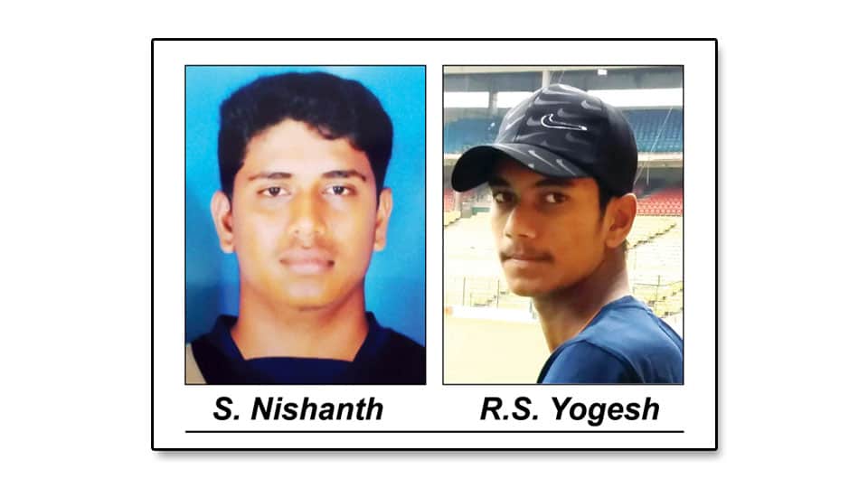 KSCA Inter-Mofussil U-19 Tournament: Nishanth, Yogesh slam tons in Mysuru Zone’s win