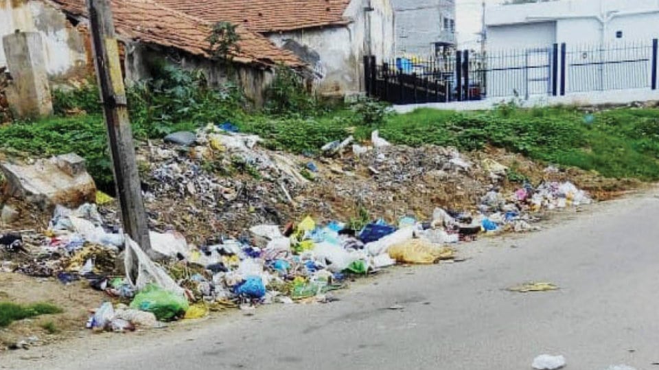 Plea to clear garbage on Udayagiri Main Road