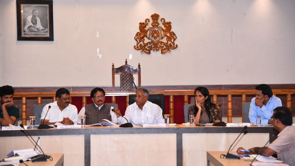 Minister Somanna holds meeting on Theerthodbhava