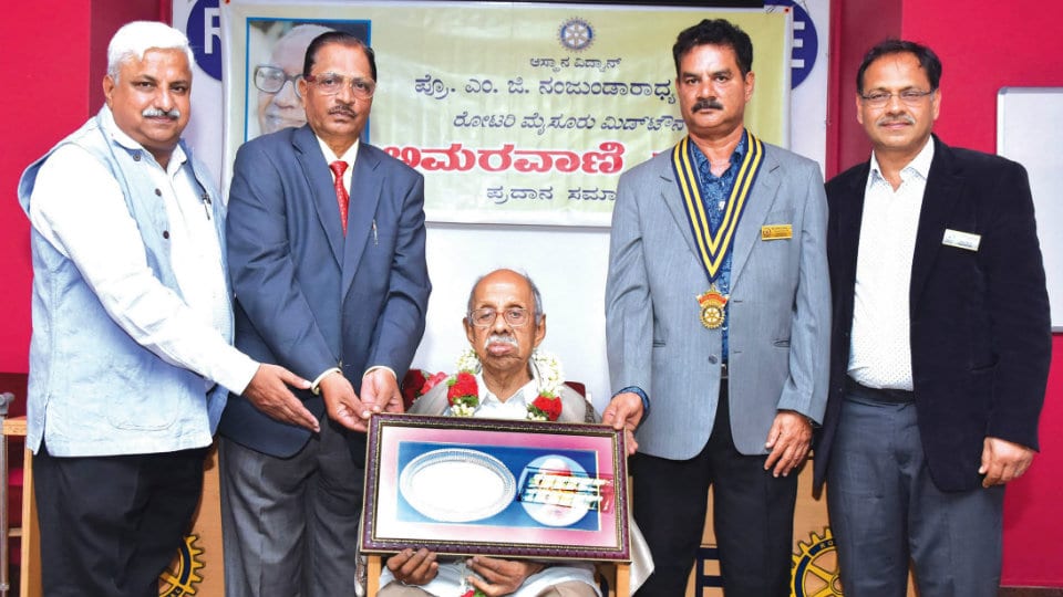 Dr. C.K.N. Raja conferred ‘Amaravani’ award