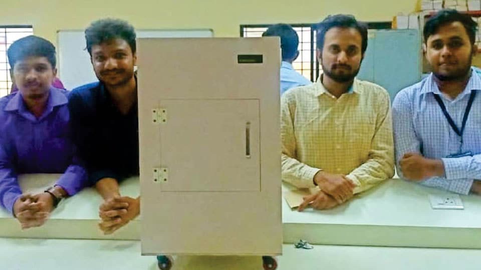 VVCE students manufacture eco-friendly refrigerator