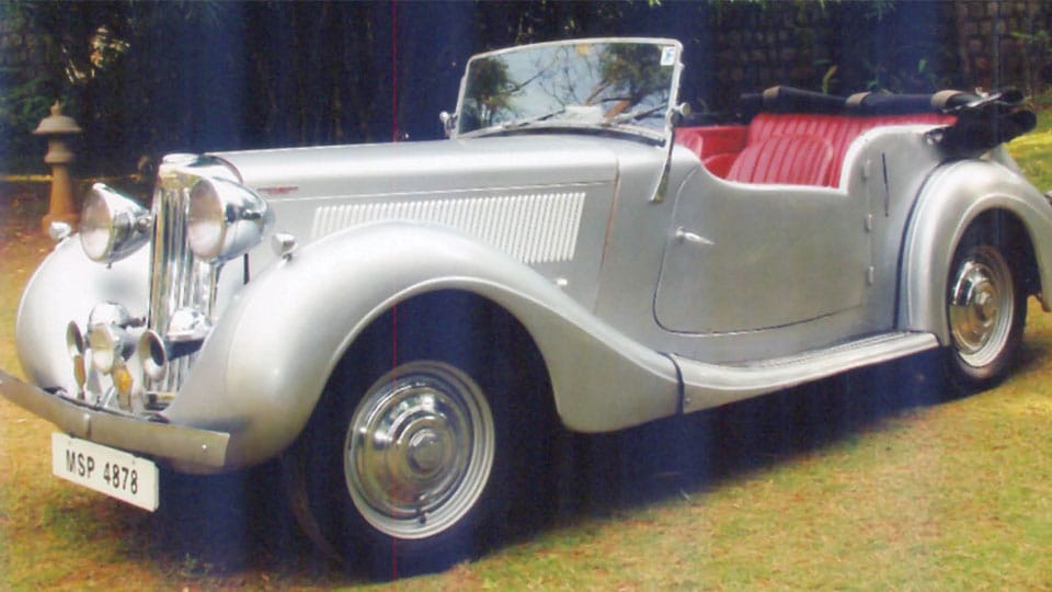 Lord Mountbatten’s car in Dasara Vintage Car Rally