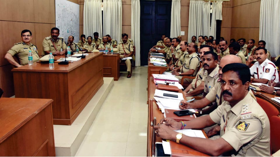 ADGP Amar Kumar Pandey holds Dasara Security meeting