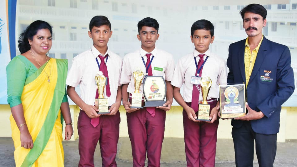 Winners in Yogasana Championship