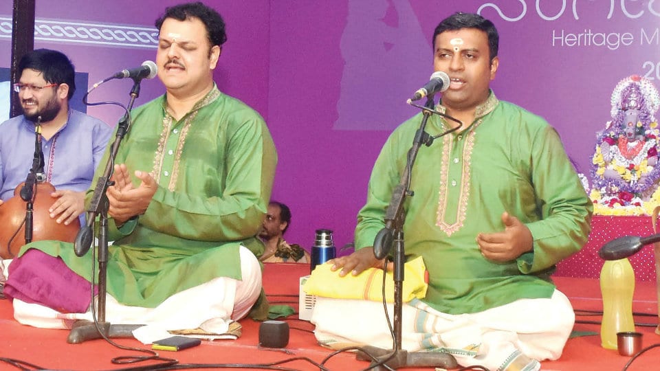 Bangalore Brothers present vocal duet at 8th Cross Heritage Music Festival
