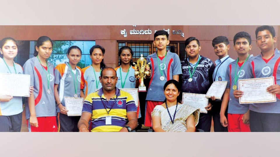 Winners in District-level Table Tennis