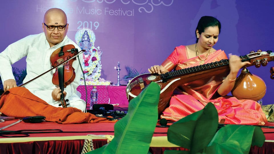 Violin-Veena Concert by Kumaresh and Jayanthi Kumaresh at 8th Cross