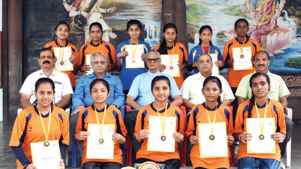 Sadvidya High School girls win volleyball tournament