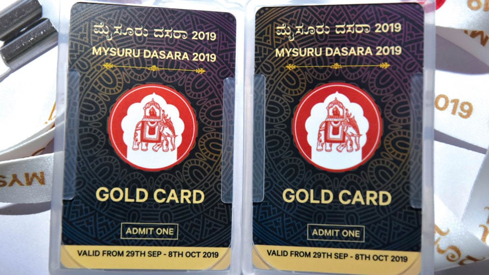 Where are Dasara Gold Cards, Tickets ?
