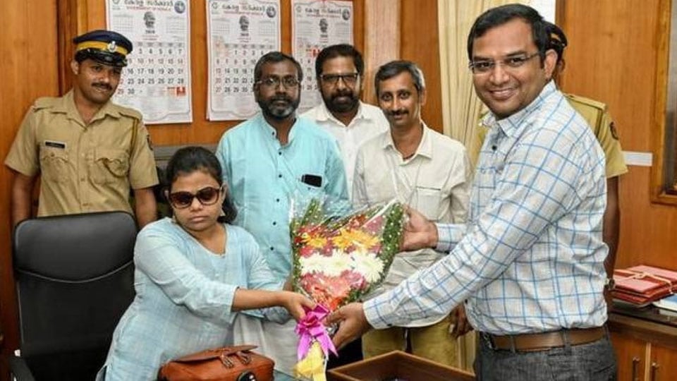 India’s first visually challenged IAS Officer takes charge