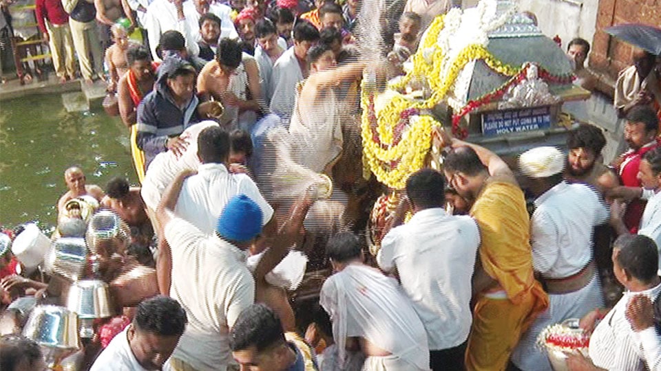 Devotees swarm Talacauvery for Theerthodbhava