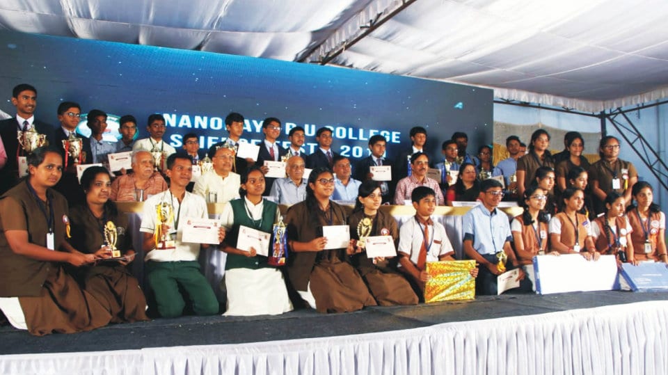 Science Fest: Ex-ISRO Chief distributes prizes