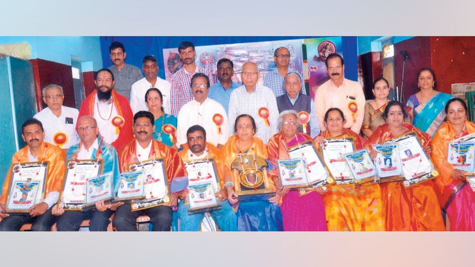 Awards conferred on achievers at ‘Kavya Dasara’