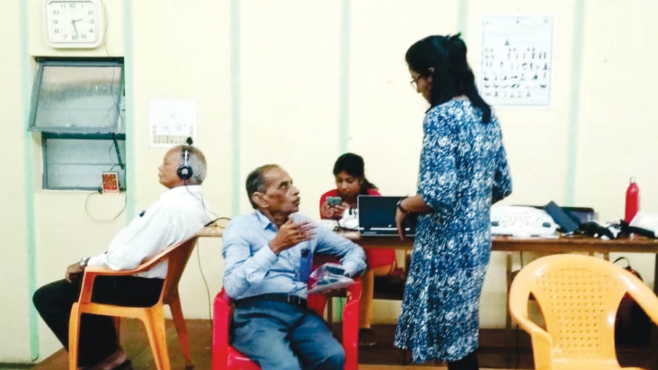 Elder Citizens undergo ENT check-up