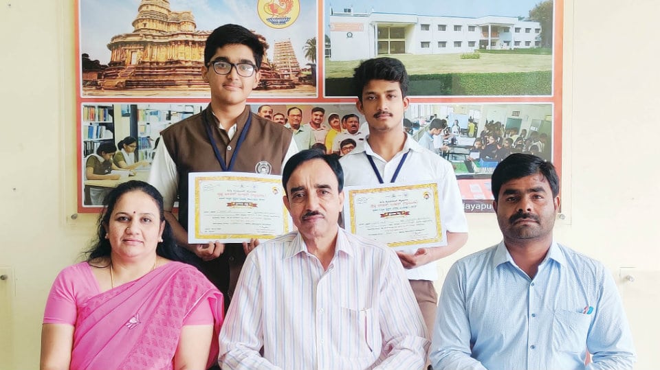 Selected for State-level Swachatha Quiz contest