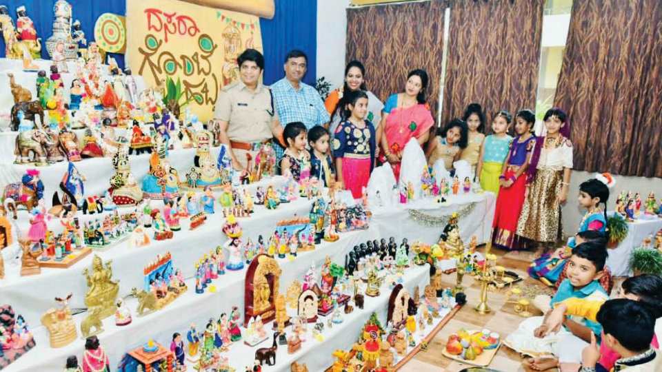 Dolls display at STG Pebblez Pre-School and Kautilya Vidyalaya