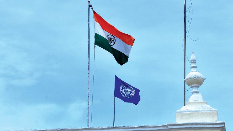 UN Flag flies atop Deputy Commissioner’s Office