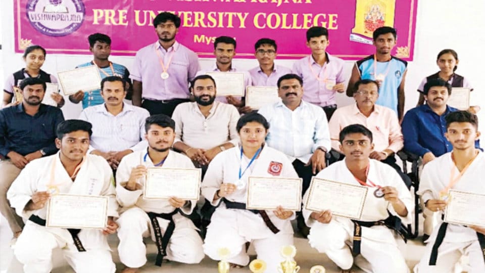 Vishwaprajna students excel in sports