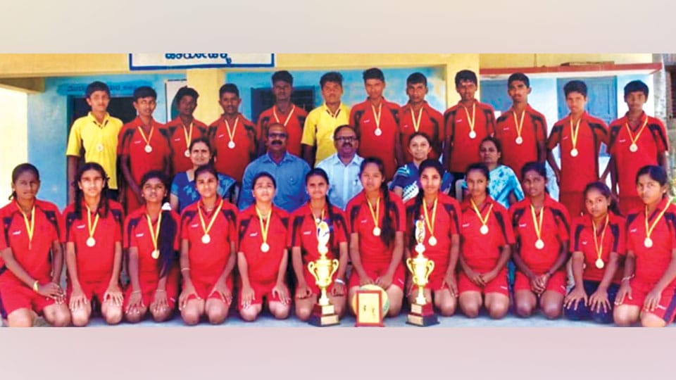 Rural teams win District-level Throwball