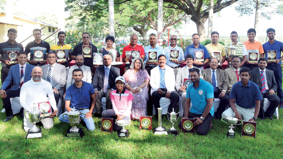 Prize winners of JC Wadiyar Open Golf