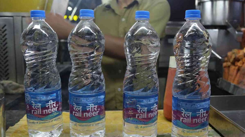 Now, just 500ml water bottles on Shatabdi, pay for extra