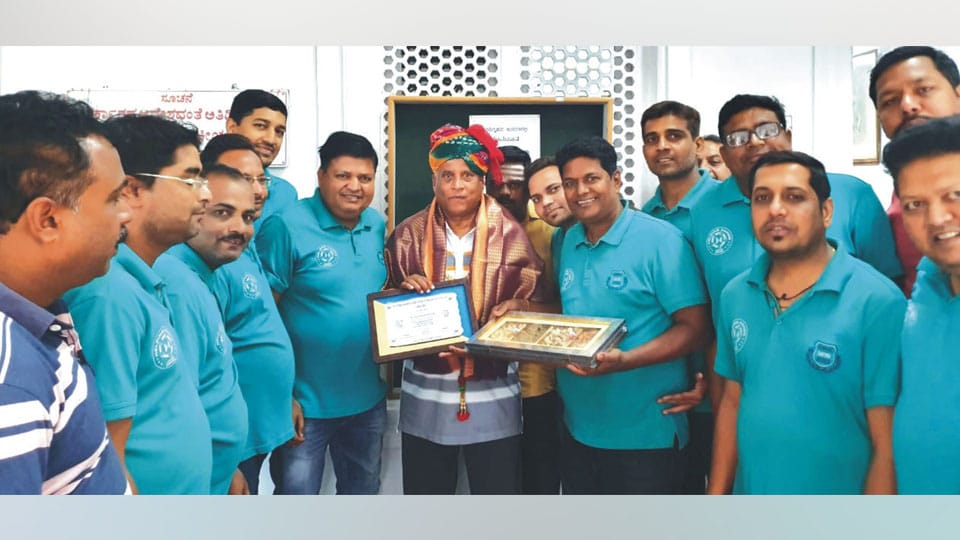 District Minister felicitated