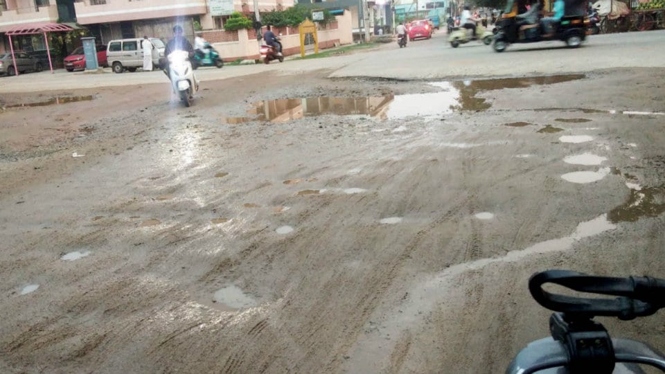 JP Nagar Main Road in deplorable state