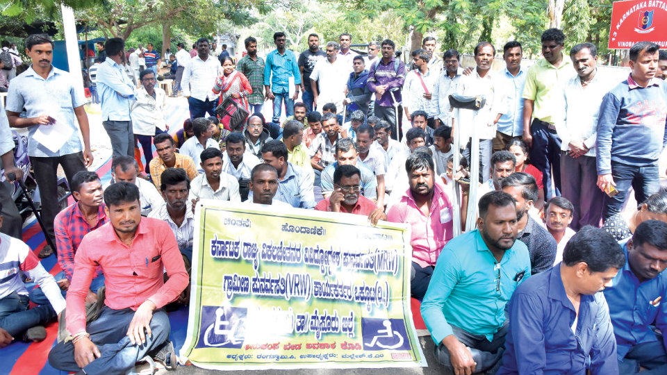 Specially-abled seek fulfilment of demands