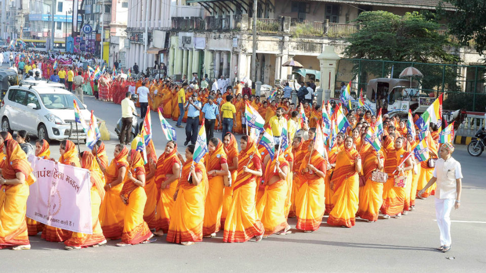 Thousands take part in Ahimsa Rally
