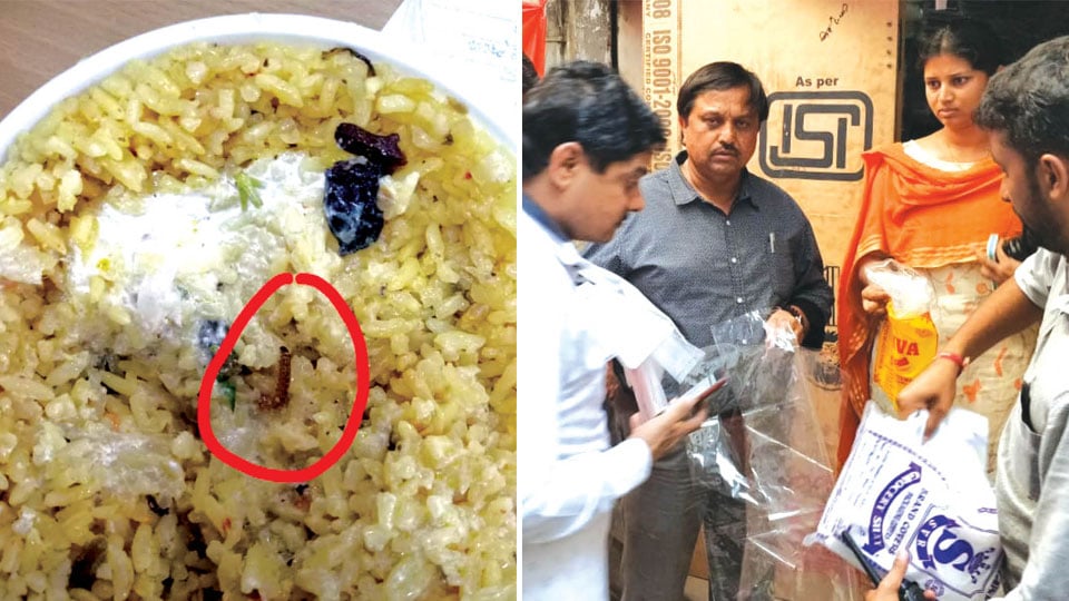 Worms found in served food: Hotel fined Rs.30,000