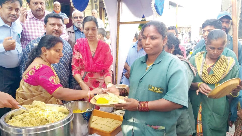 Free breakfast for pourakarmikas