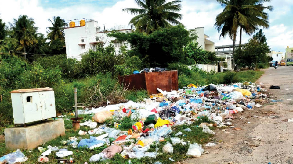 Plea to clear garbage at Rajarajeshwarinagar
